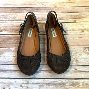 Steve Madden Brown Suede Ballerina Flats